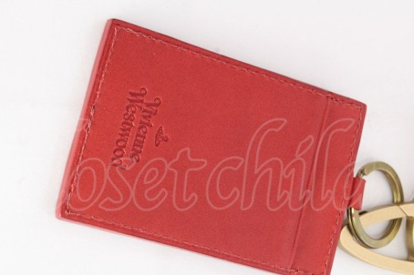 画像4: ヴィヴィアンウエストウッド 中古 / オーブクリップパスケース＆カラビナ  赤  S-26-10-11-007-gd-AS-ZS (4)