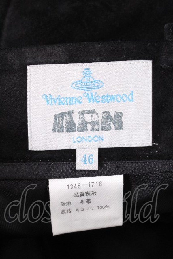 画像5: ヴィヴィアンウエストウッド MAN 中古 / レザーボンテージパンツ 46 黒  S-26-10-11-058-pa-AS-ZS (5)