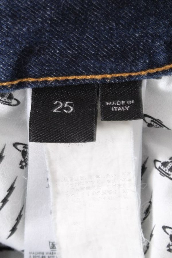 画像5: ヴィヴィアンウエストウッド 中古 / デニムパンツ 25 紺  S-26-10-11-060-pa-AS-ZS (5)