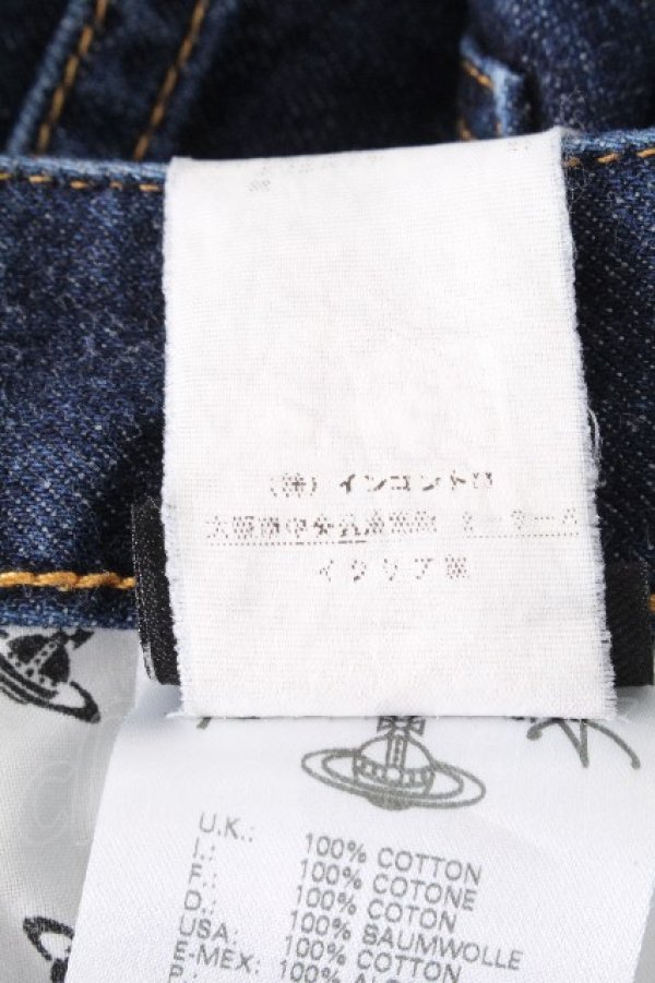 画像6: ヴィヴィアンウエストウッド 中古 / デニムパンツ 25 紺  S-26-10-11-060-pa-AS-ZS (6)