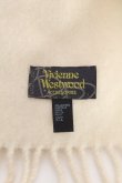 画像3: ヴィヴィアンウエストウッド 中古 / オーブ刺繍マフラー  オフ  S-26-10-11-010-gd-AS-ZS (3)