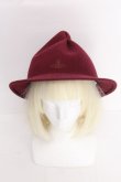 画像2: ヴィヴィアンウエストウッド 中古 / マウンテンハット  ワイン  S-26-10-11-013-ha-AS-ZS (2)