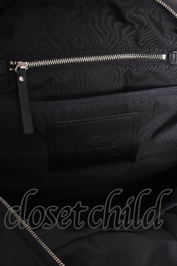 画像4: ヴィヴィアンウエストウッド MAN 中古 / エナメルオーブリュック  黒  S-26-10-11-020-ba-AS-ZS (4)
