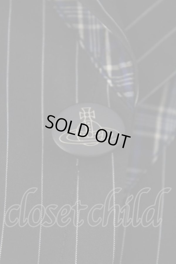 画像5: 【SALE】【28%OFF】ヴィヴィアンウエストウッド MAN 中古 / ストライプ×チェックセットアップスーツ   Y-23-09-27-034-su-SZ-ZH (5)