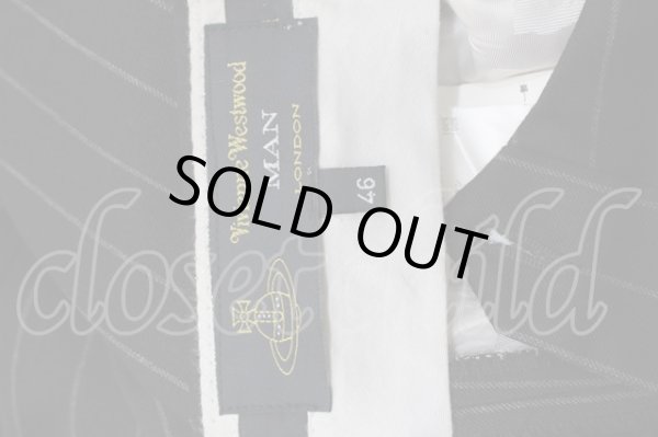 画像4: 【SALE】【28%OFF】ヴィヴィアンウエストウッド MAN 中古 / ストライプスーツ   Y-23-09-27-036-su-SZ-ZY (4)