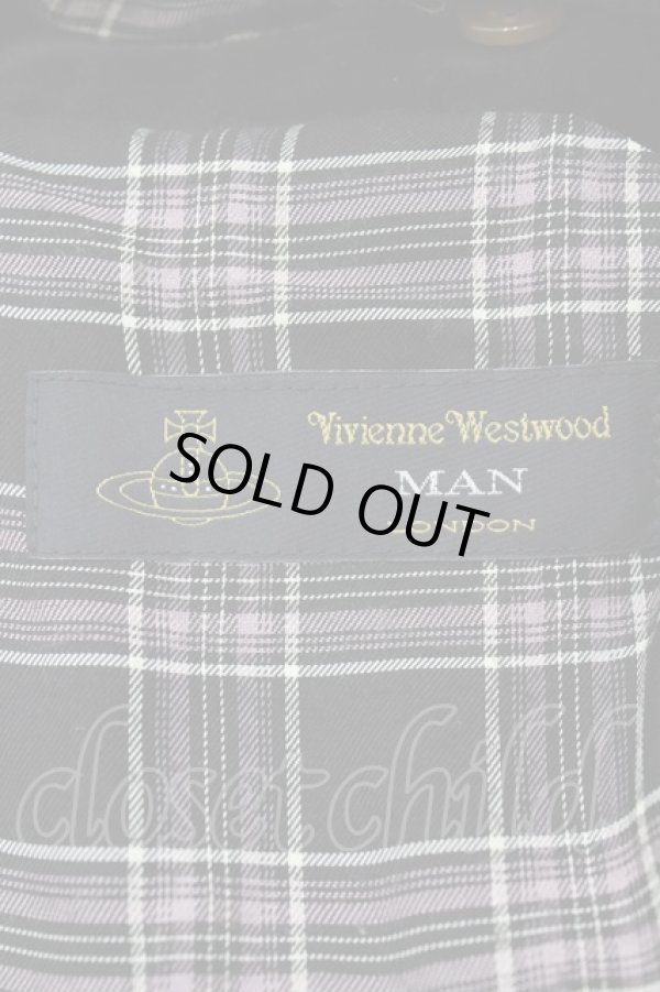 画像5: 【SALE】【15%OFF】ヴィヴィアンウエストウッド MAN 中古 / ベロア襟チェックジャケット   Y-23-09-27-041-jc-SZ-ZH (5)