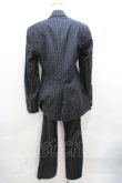 画像2: ヴィヴィアンウエストウッド MAN 中古 / ピンストライプセットアップ    46/46 ダークグレー  Y-23-10-25-041-jc-SZ-ZH (2)