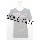 【USED】Vivienne Westwood / TIME TO ACTプリントTシャツ ヴィヴィアンウエストウッド ビビアン   3 黒 【中古】 Y-23-10-25-045-to-AS-ZY