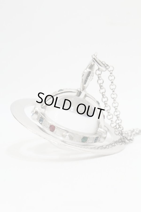 画像2: ヴィヴィアンウエストウッド 中古 / giant orb neckless   シルバー  Y-23-10-25-005-ac-SZ-ZH (2)