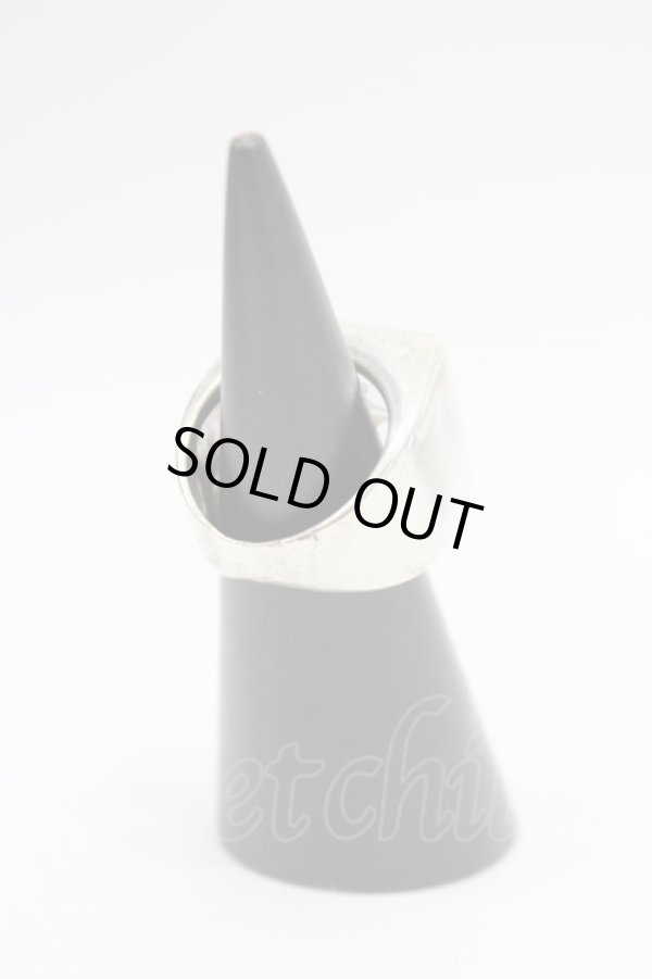 画像2: ヴィヴィアンウエストウッド 中古 / glass squear ring   パープル  Y-23-10-25-009-rg-SZ-ZY (2)