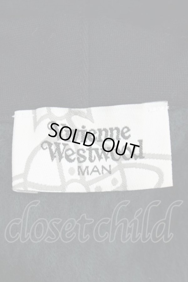 画像4: ヴィヴィアンウエストウッド MAN 中古 / チェック切替ポンチョ    F 黒×グリーン  Y-24-01-31-033-jc-SZ-ZY (4)