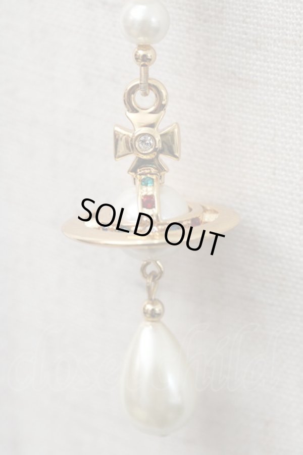 画像2: ヴィヴィアンウエストウッド 中古 / BROKEN PEARL CHOKER 2ROW  ゴールド  Y-24-03-13-004-nl-SZ-ZY (2)