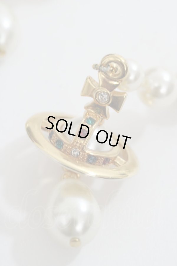 画像3: ヴィヴィアンウエストウッド 中古 / ER/broken peal drop pierce  ゴールド  Y-24-03-13-005-er-SZ-ZY (3)