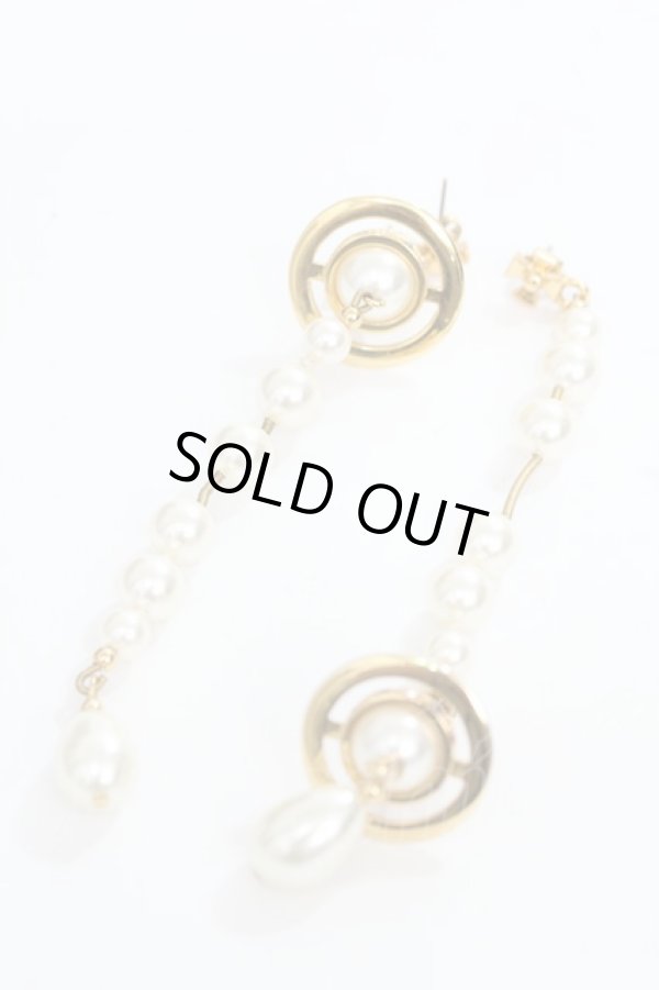 画像4: ヴィヴィアンウエストウッド 中古 / ER/broken peal drop pierce  ゴールド  Y-24-03-13-005-er-SZ-ZY (4)