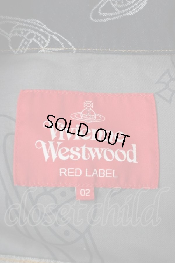 画像4: ヴィヴィアンウエストウッド 中古 / ORBジャカードデニム ビッグジャケット 02 青  Y-24-03-13-068-jc-SZ-ZY (4)