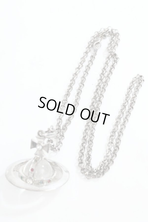 画像9: ヴィヴィアンウエストウッド 中古 / スモールオーブネックレス  シルバー  Y-24-06-30-006-nl-SZ-ZY (9)