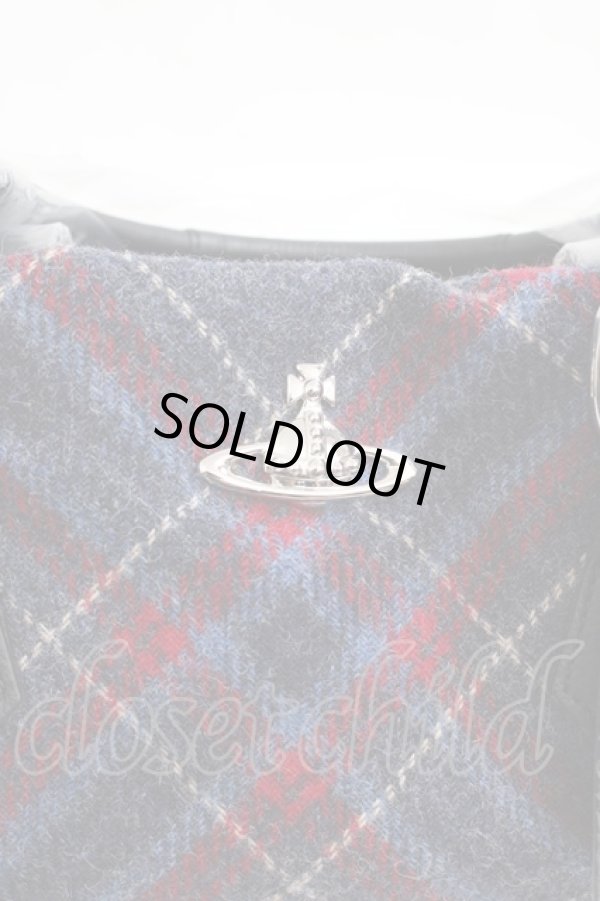 画像3: ヴィヴィアンウエストウッド 中古 / ツイードヤスミンバッグ  紺  Y-24-07-14-012-ba-AS-ZY (3)