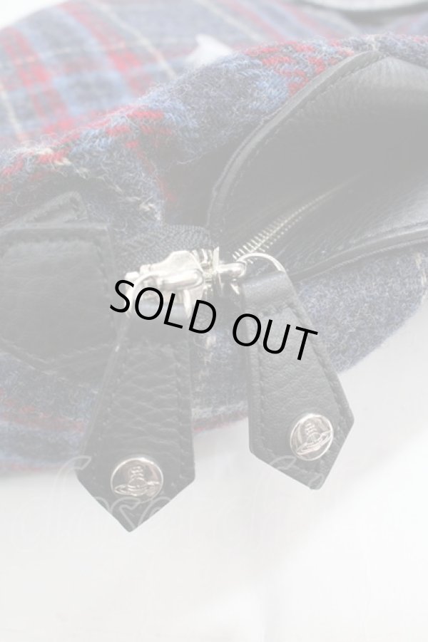 画像4: ヴィヴィアンウエストウッド 中古 / ツイードヤスミンバッグ  紺  Y-24-07-14-012-ba-AS-ZY (4)