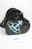 画像5: ヴィヴィアンウエストウッド 中古 / ARCHIVE ORBハートハンドバッグ  黒xオーロラ  Y-24-07-14-014-ba-SZ-ZY (5)