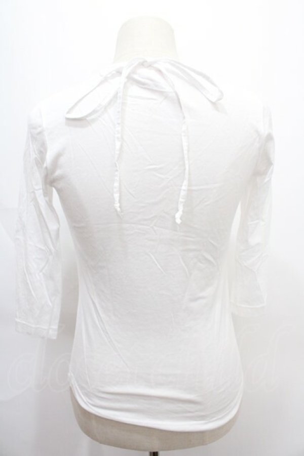 画像2: ヴィヴィアンウエストウッド 中古 / /五分丈カットソー 3 白  Y-24-07-14-020-ts-SZ-OS (2)