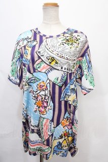 ヴィヴィアンウエストウッド 中古 / フラワープリントボウ付スクエアトップス 00 ブラウン  Y-25-04-30-018-bl-SZ-ZY ヴィヴィアンウエストウッド MAN 中古 / Kiss me Kittyフラワー