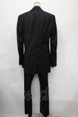 画像2: ヴィヴィアンウエストウッド MAN 中古 / ストライプスーツ ジャケット・パンツ46 黒  Y-24-09-11-038-su-SZ-ZY (2)