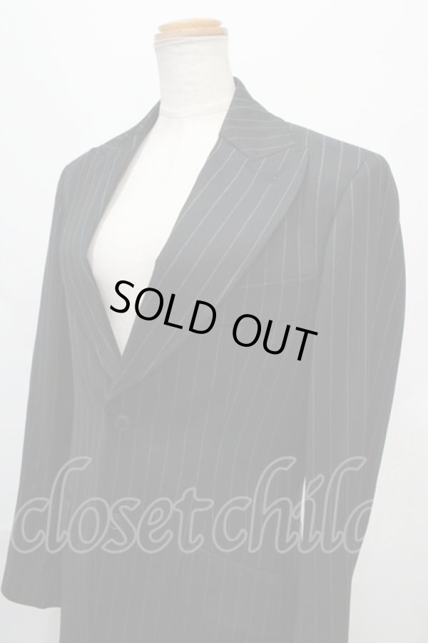 画像3: ヴィヴィアンウエストウッド MAN 中古 / ストライプスーツ ジャケット・パンツ46 黒  Y-24-09-11-038-su-SZ-ZY (3)