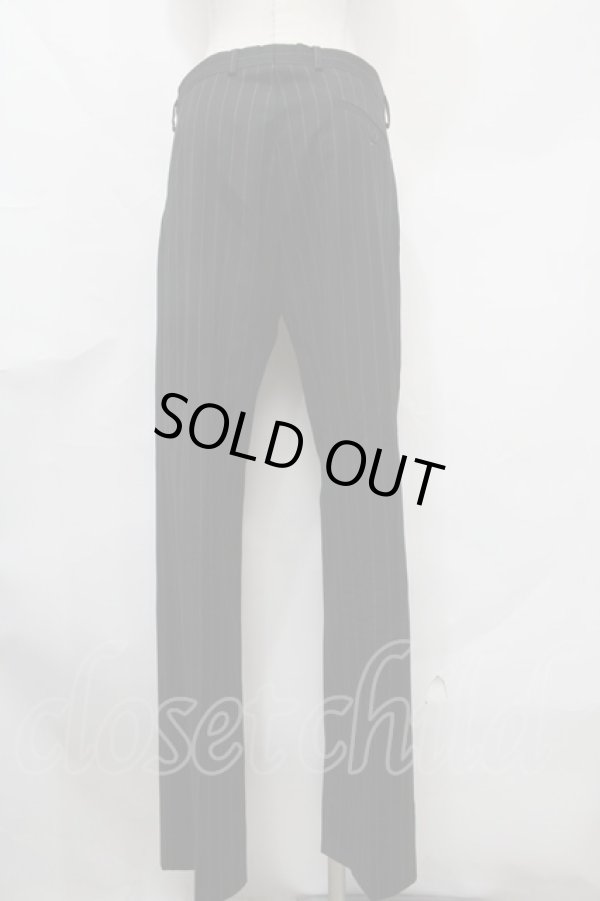 画像5: ヴィヴィアンウエストウッド MAN 中古 / ストライプスーツ ジャケット・パンツ46 黒  Y-24-09-11-038-su-SZ-ZY (5)