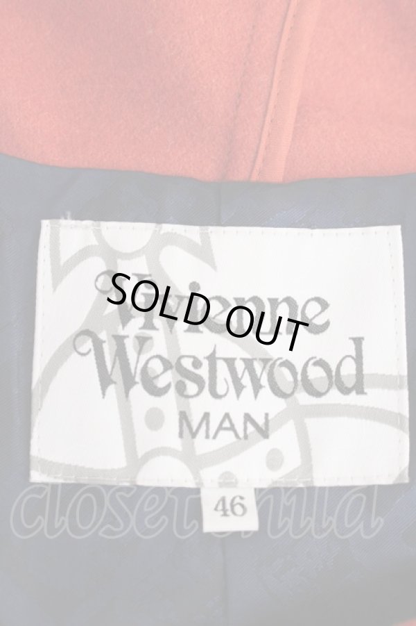 画像3: ヴィヴィアンウエストウッド MAN 中古 / DUFFLE COAT 46 オレンジ  Y-24-10-30-051-co-SZ-ZY (3)