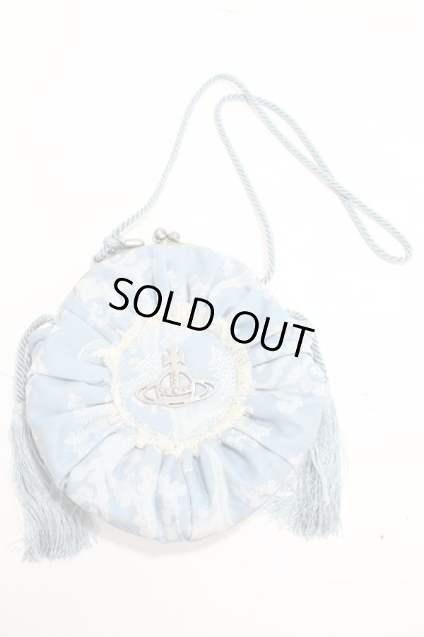 画像6: ヴィヴィアンウエストウッド 中古 / ROSIE CIRCLE FRAME CROSSBODY  サックス  Y-24-10-30-016-ba-SZ-ZH (6)