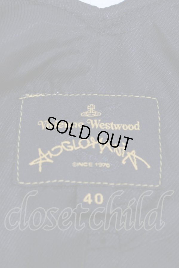 画像4: ANGLOMANIA 中古 / コルセット風ベスト 40 ブラック×ゴールド  Y-24-11-27-021-to-SZ-ZY (4)