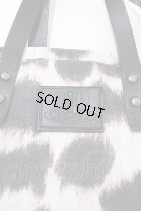 画像3: ヴィヴィアンウエストウッド / レオパートトートバッグS S 黒  Y-25-01-26-046-ba-SZ-ZY (3)