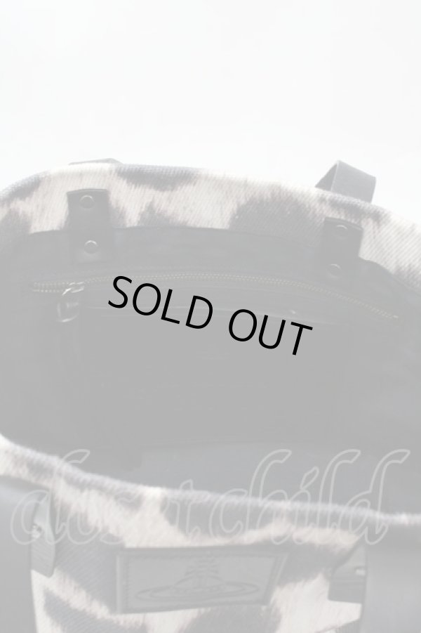 画像4: ヴィヴィアンウエストウッド / レオパートトートバッグS S 黒  Y-25-01-26-046-ba-SZ-ZY (4)