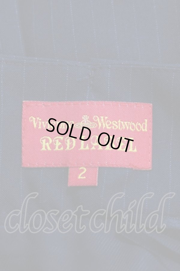 画像7: ヴィヴィアンウエストウッド / ストライプセットアップスーツ 2(S) ブラック  Y-25-01-26-068-op-SZ-OS (7)