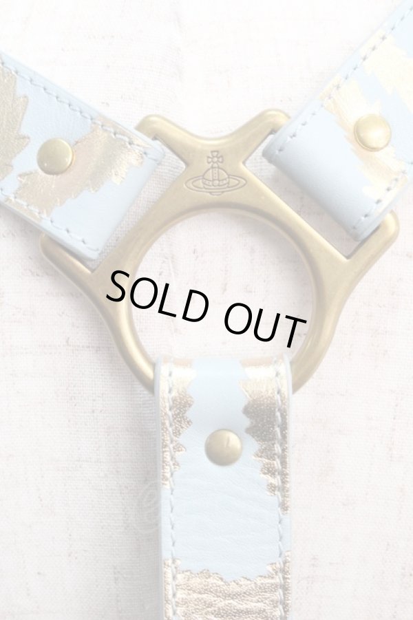 画像3: ヴィヴィアンウエストウッド 中古 / スクイグルチョーカー  ベージュ×レッド  Y-25-02-19-009-ac-SZ-ZY (3)