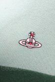 画像3: ヴィヴィアンウエストウッド 中古 / 単色オーブ刺繍ボーダーニットトップス 02 グリーン  Y-25-02-19-050-ba-SZ-ZY (3)