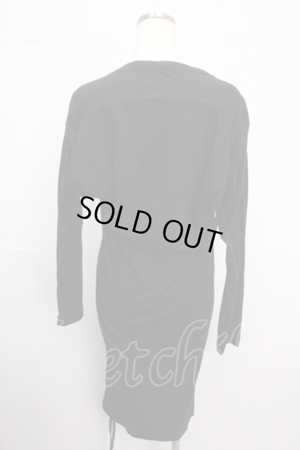 画像2: ヴィヴィアンウエストウッド 中古 / グリッターリップカットソーワンピース 2 ブラック  Y-25-02-19-060-op-SZ-ZS (2)