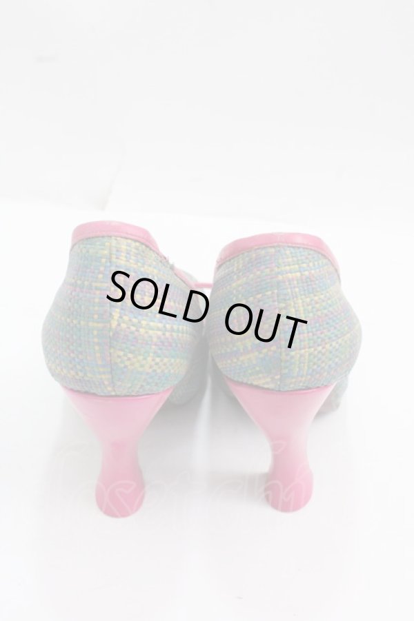 画像3: ヴィヴィアンウエストウッド 中古 / ツイードタータンパンプス 37 1/2 グリーン  Y-25-02-19-022-sh-SZ-ZH (3)