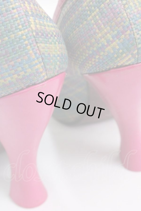 画像7: ヴィヴィアンウエストウッド 中古 / ツイードタータンパンプス 37 1/2 グリーン  Y-25-02-19-022-sh-SZ-ZH (7)