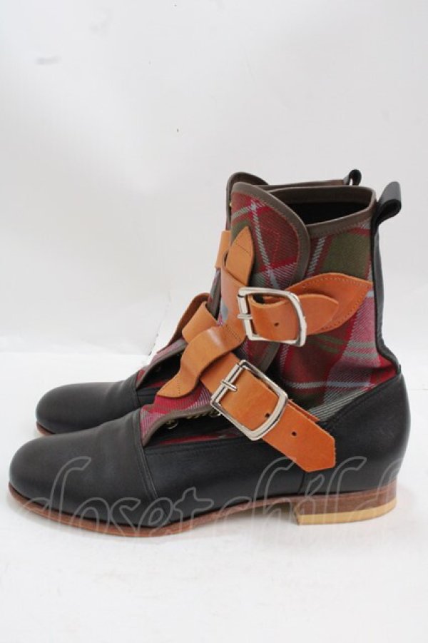 画像2: ヴィヴィアンウエストウッド 中古 / SEDITIONARIES BOOT TARTAN 4  Y-25-02-19-024-sh-SZ-ZH (2)