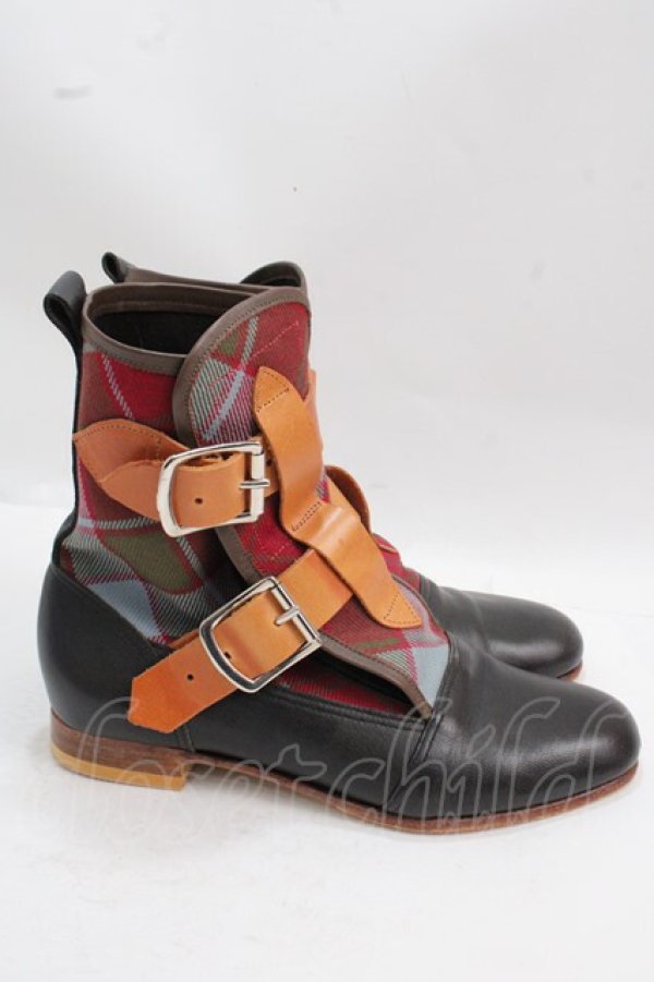 画像4: ヴィヴィアンウエストウッド 中古 / SEDITIONARIES BOOT TARTAN 4  Y-25-02-19-024-sh-SZ-ZH (4)