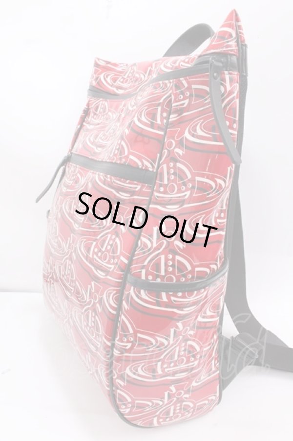 画像3: ヴィヴィアンウエストウッド 中古 / ORBリピートメンズリュック  赤  Y-25-02-19-027-ba-SZ-ZY (3)