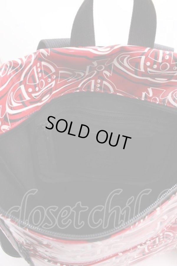 画像4: ヴィヴィアンウエストウッド 中古 / ORBリピートメンズリュック  赤  Y-25-02-19-027-ba-SZ-ZY (4)