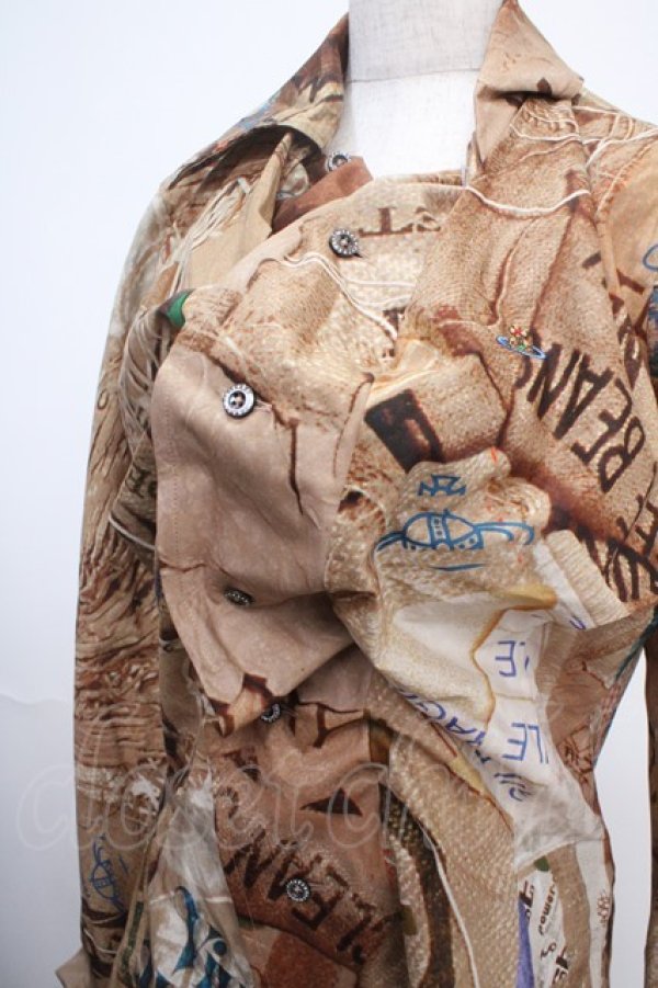 画像3: ヴィヴィアンウエストウッド 中古 / DRUKNEN シャツ 42 ブラウン  Y-25-03-19-024-bl-SZ-ZS (3)