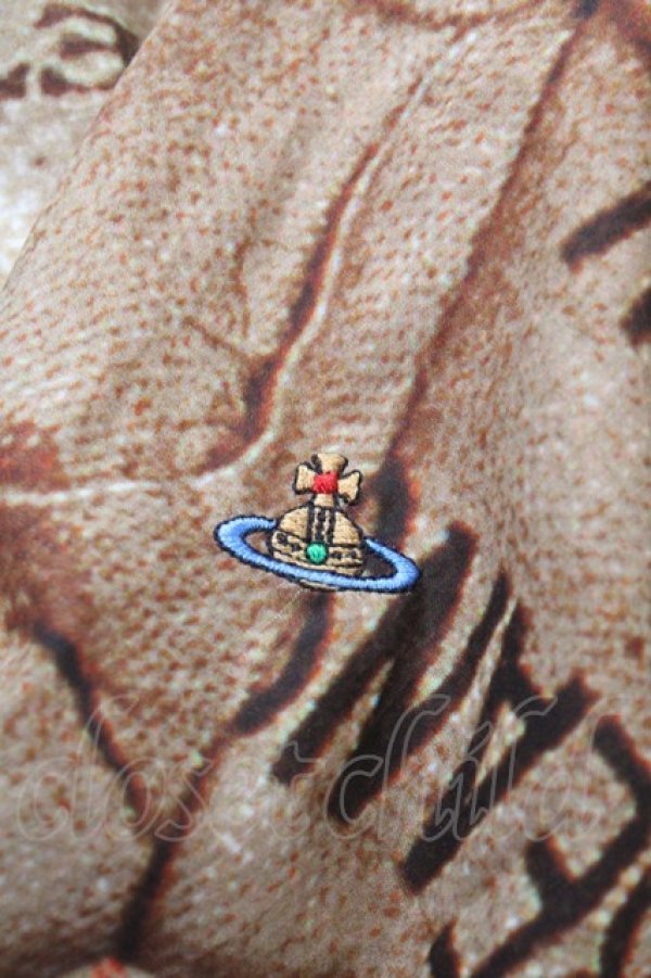 画像4: ヴィヴィアンウエストウッド 中古 / DRUKNEN シャツ 42 ブラウン  Y-25-03-19-024-bl-SZ-ZS (4)