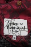 画像3: ヴィヴィアンウエストウッド MAN 中古 / チェック燕尾ジャケット 46 グレー  Y-25-03-19-053-jc-SZ-ZH (3)