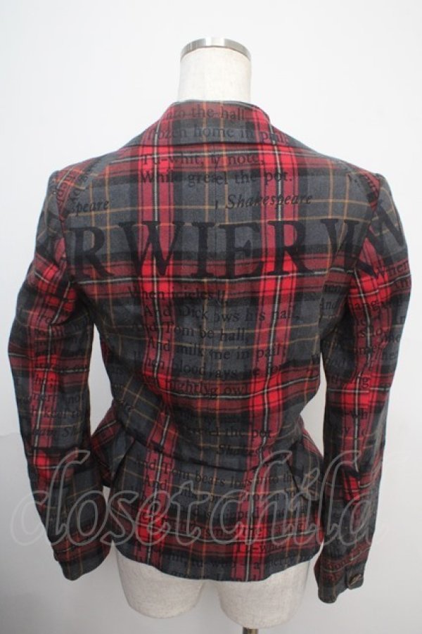 画像2: ヴィヴィアンウエストウッド 中古 / ラブジャケット シェイクスピア 2 グレー  Y-25-03-19-055-jc-SZ-ZS (2)