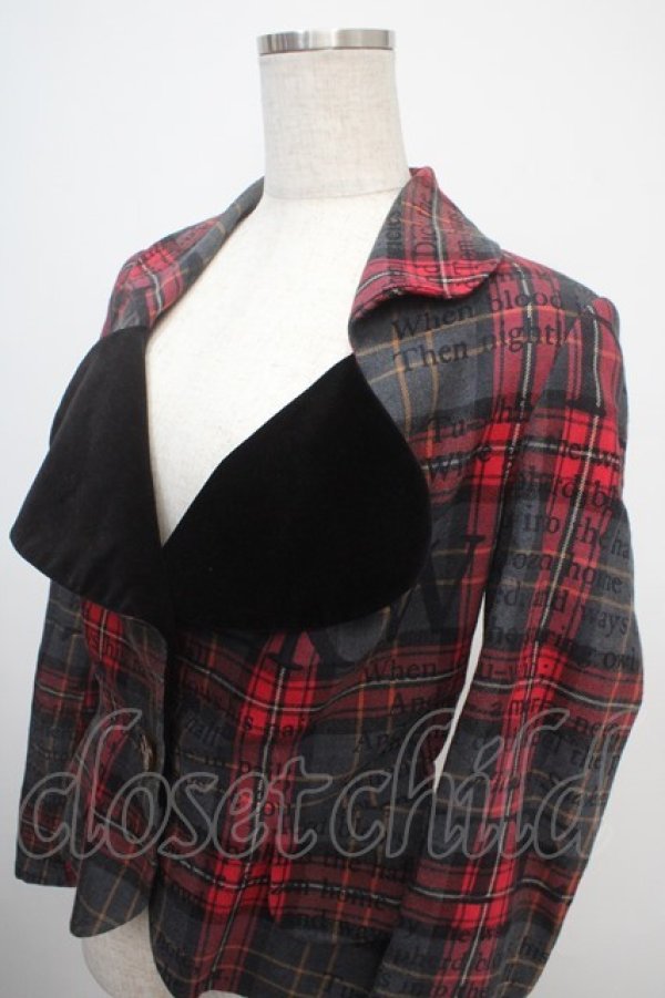 画像3: ヴィヴィアンウエストウッド 中古 / ラブジャケット シェイクスピア 2 グレー  Y-25-03-19-055-jc-SZ-ZS (3)