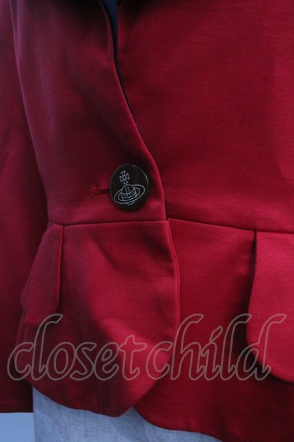 画像4: ヴィヴィアンウエストウッド 中古 / ラブジャケット(バレンシア生地) 2 レッド  Y-25-03-19-056-jc-SZ-ZS (4)