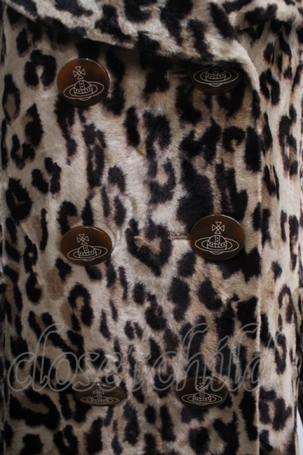 画像3: ヴィヴィアンウエストウッド 中古 / レオパードコート 2 ブラウン  Y-25-03-19-057-co-SZ-ZY (3)